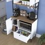 Hanah Home Gabinete Multipropósito Blanco y Nuez